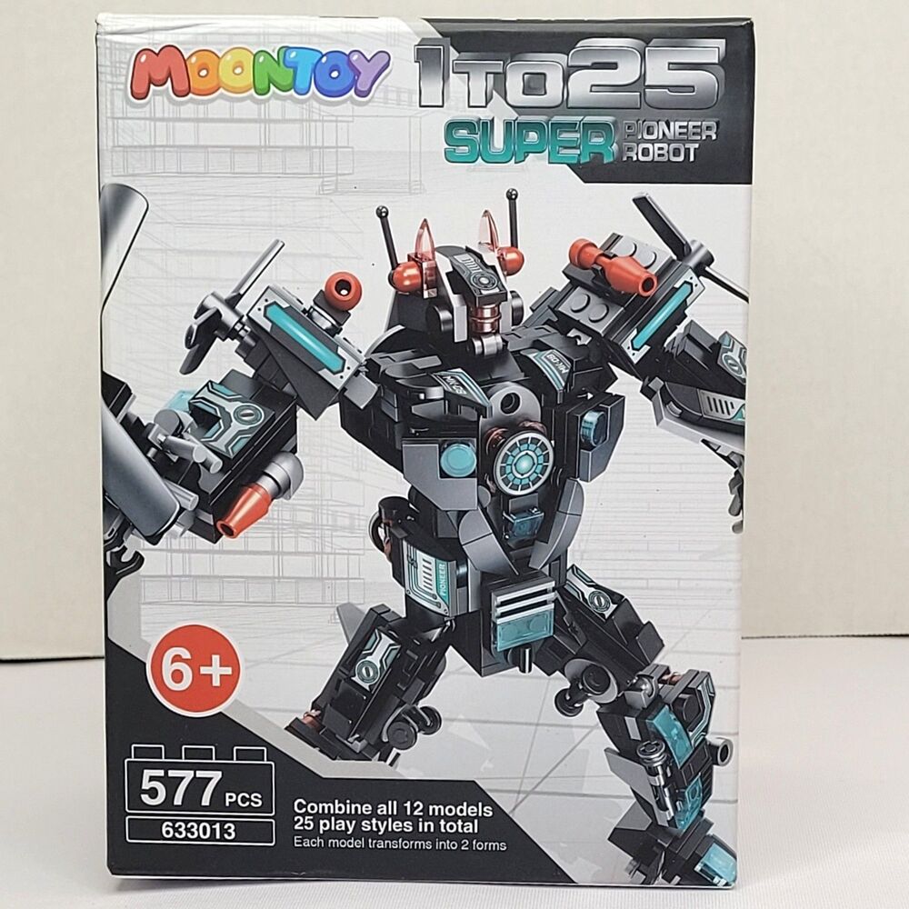 MOONTOY STEM Super Pioneer Robot Building Blocks 577 Pcs Toy Set